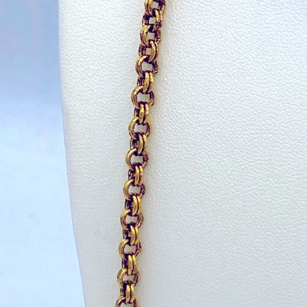 Vintage Joan Rivers Gold Tone Heavy Link Chain Necklace Joan Rivers Collection - Picture 3 of 9